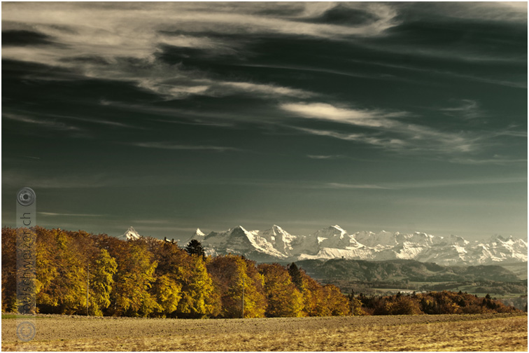 Foto Herbst, Stimmung, Landschaft, Alpen, Panorama, Eiger, Mönch und Jungfrau