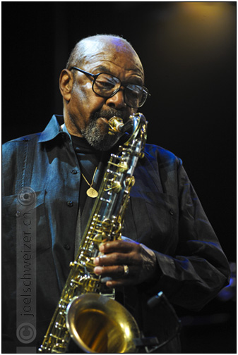Foto James Moody, Quincy's 75th Anniversary Celebration, Montreux Jazz Festival
